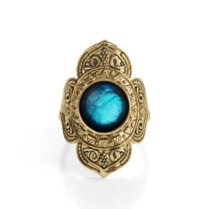 Anel Calla com Labradorite
